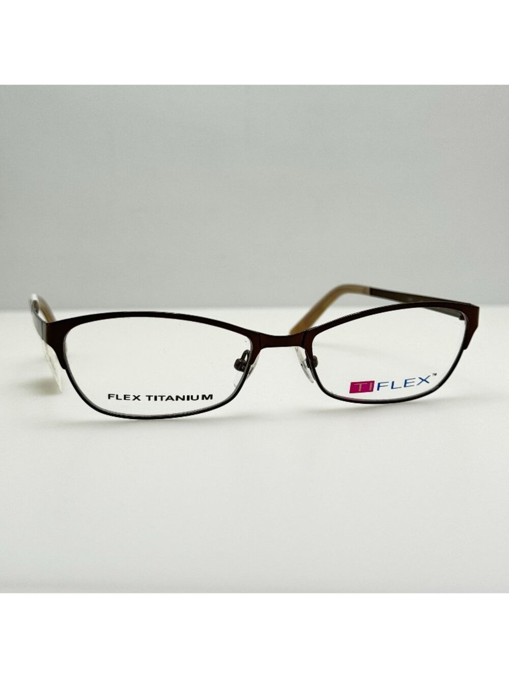 Ti Flex Eyeglasses Eye Glasses Frames 2100 210 52-16-135 Brown